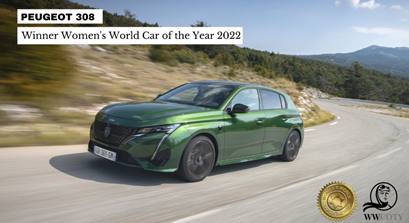 The New PEUGEOT 308 wins Women’s World Car of the Year 2022